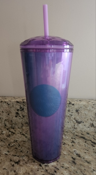 Starbucks- Purple Kaleidoscope Lid Tumbler - Picture 1 of 4